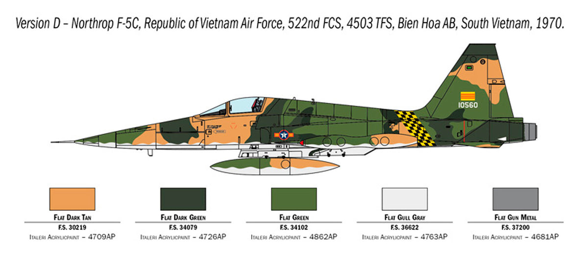 Italeri 1:72 F-5A Freedom Fighter - Modelfly