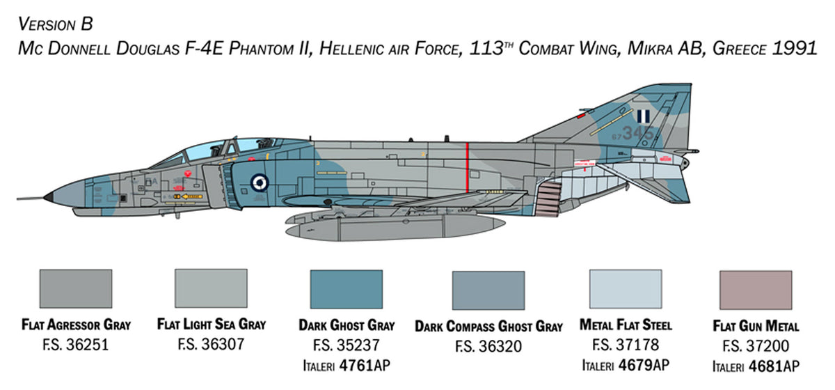 Italeri 1:72 F-4E/F Phantom II - Modelfly