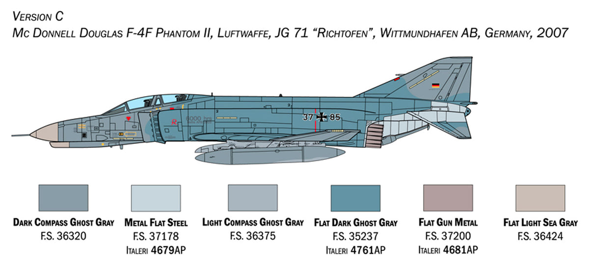 Italeri 1:72 F-4E/F Phantom II - Modelfly