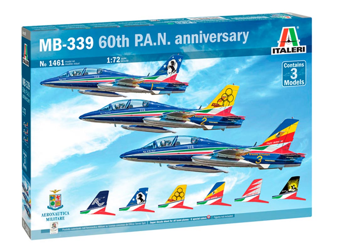 Italeri 1:72 Aermacchi MB-339 60 års jubilæum - Modelfly
