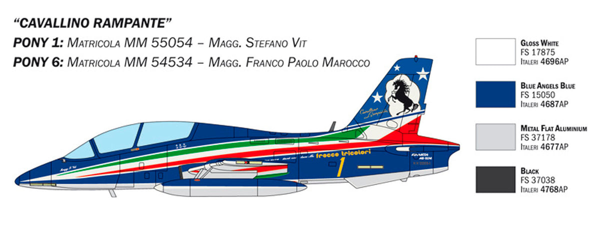 Italeri 1:72 Aermacchi MB-339 60 års jubilæum - Modelfly