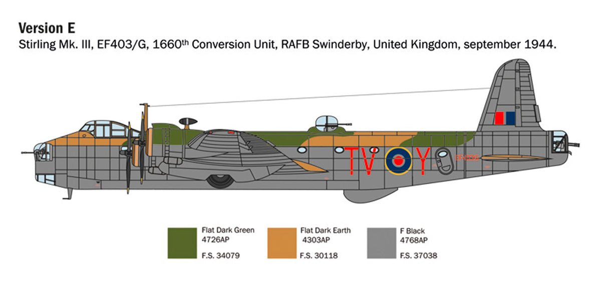 Italeri 1:72 Stirling Mk. III - Modelfly