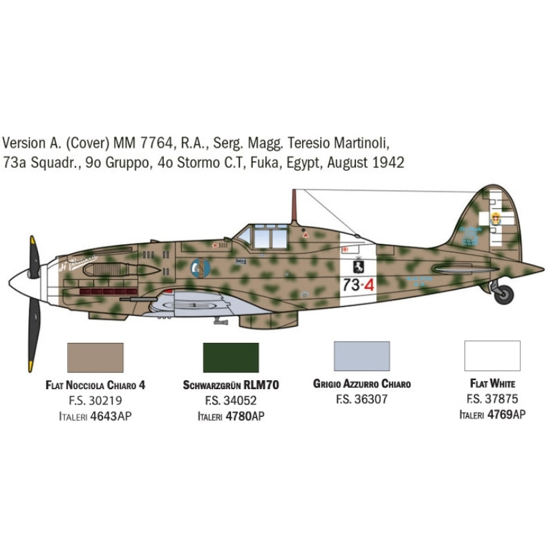 Italeri 1:72 MC.202 Folgore Aces - 1/72 Modelfly