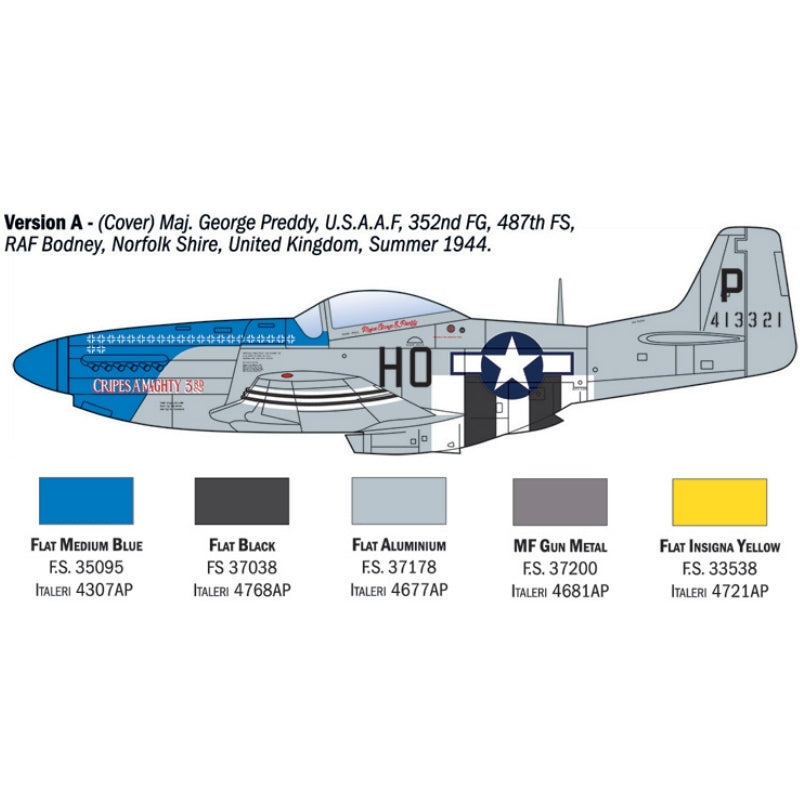 Italeri 1:72 P-51D Mustang Aces - 1/72 Modelfly
