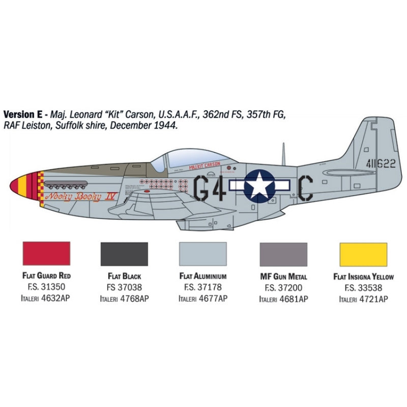 Italeri 1:72 P-51D Mustang Aces - 1/72 Modelfly