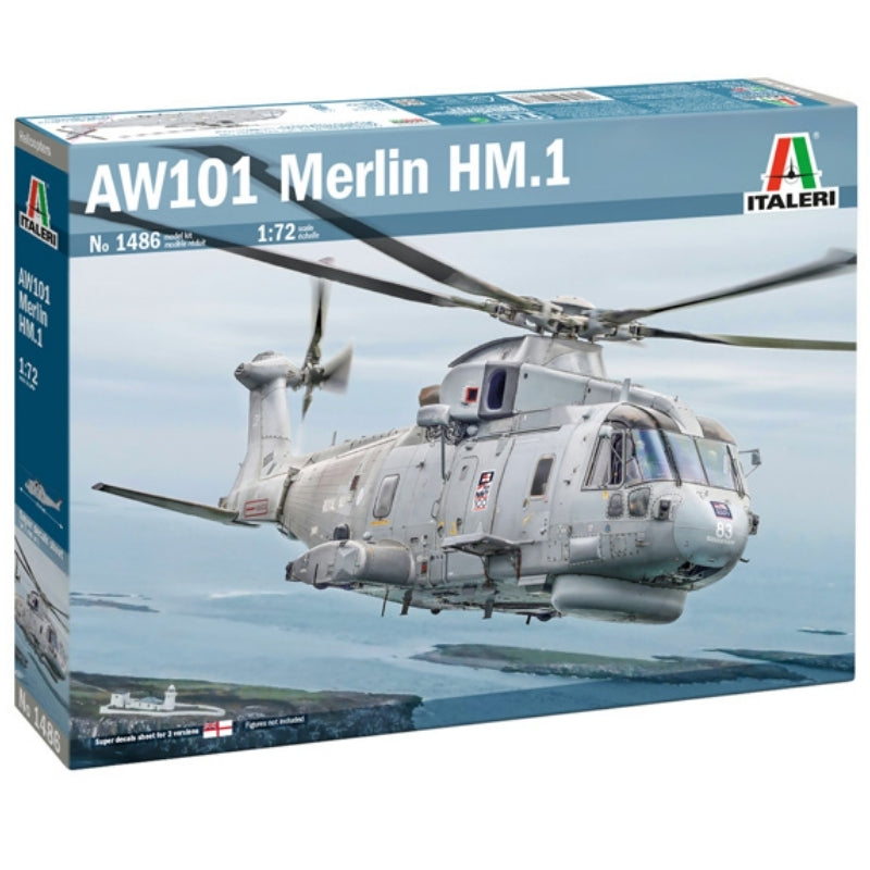 Italeri 1:72 AW-101 Merlin HM.1 - 1/72 Modelhelikopter