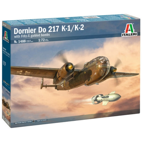 Italeri 1:72 Donier DO-217 K1/K2 with Fritz-X guided bombs - 1/72 Modelfly