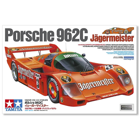 Tamiya 1/24 Porsche 962C Jägermeister - 1:24 Modelbil
