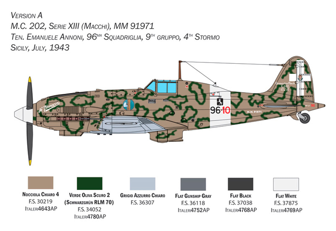 Italeri 1:32 Macchi MC.202 Folgore - Modelfly