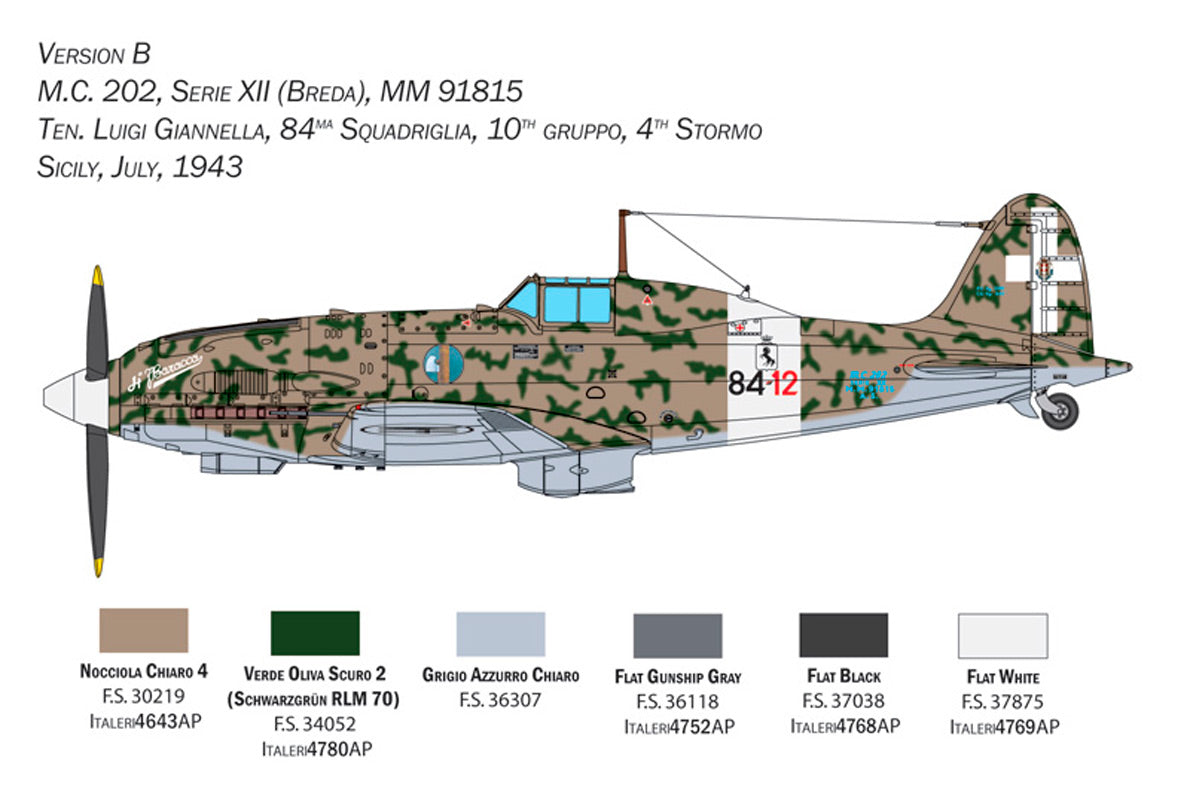 Italeri 1:32 Macchi MC.202 Folgore - Modelfly
