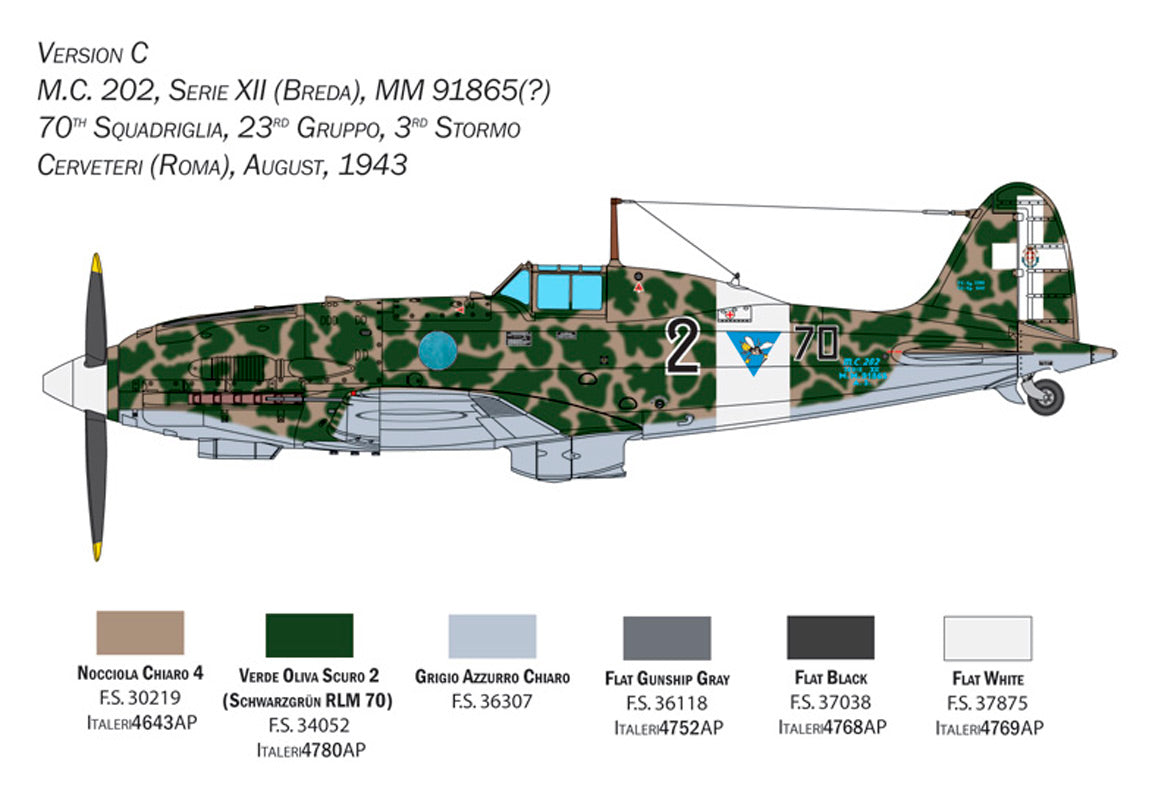 Italeri 1:32 Macchi MC.202 Folgore - Modelfly