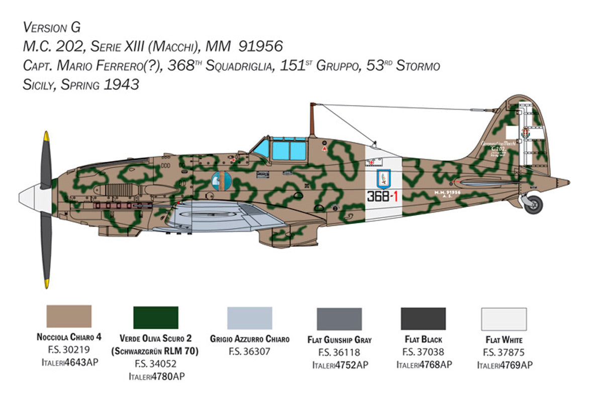 Italeri 1:32 Macchi MC.202 Folgore - Modelfly