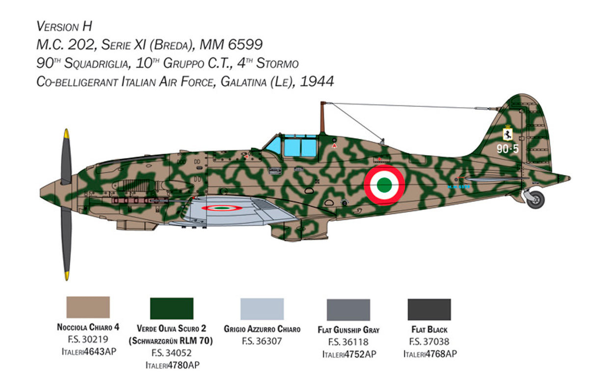 Italeri 1:32 Macchi MC.202 Folgore - Modelfly