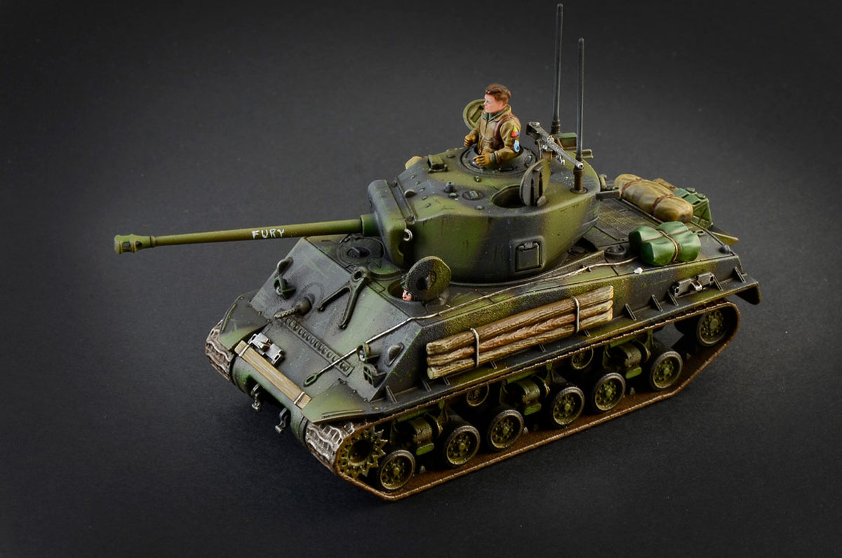 Italeri 1:56 M4A3E8 Sherman Fury - Modelkampvogn