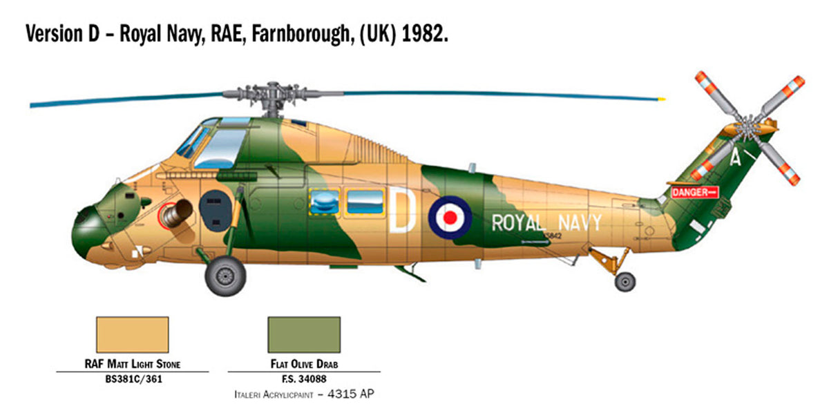 Italeri 1:48 Wessex UH.5 - Model helikopter