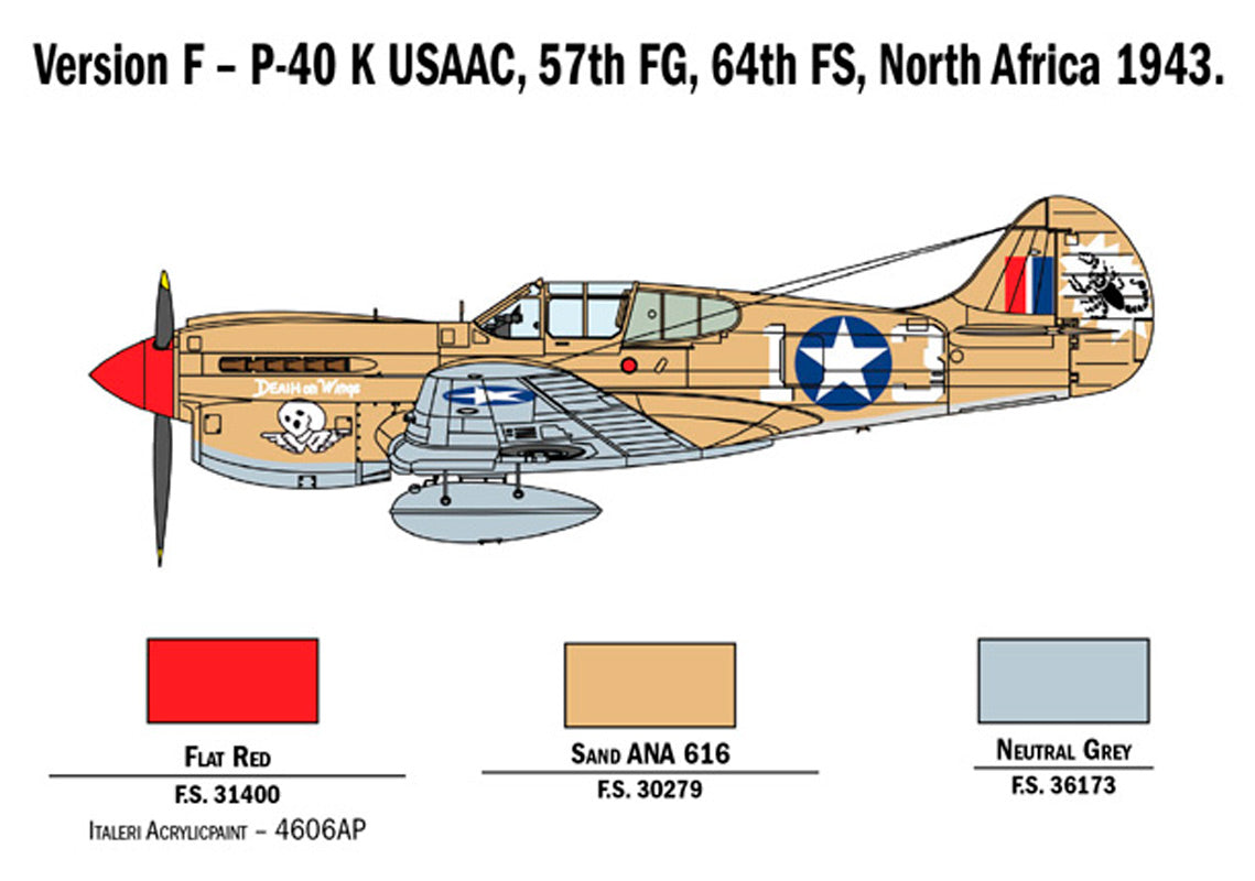 Italeri P-40E/K Kittyhawk 1:48