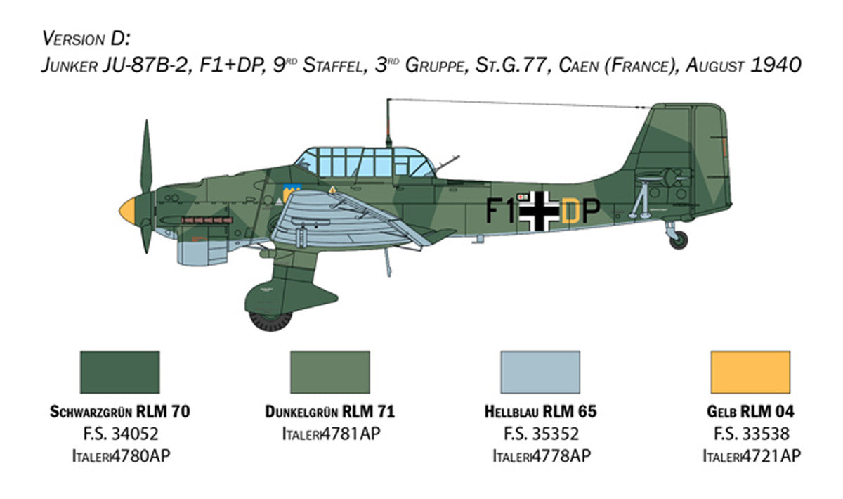 Italeri Junkers JU-87B Stuka - 1:48