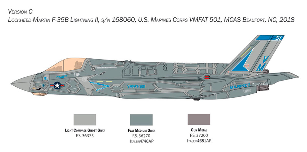 Italeri 1:48 F-35 B Lightning II - Modelfly