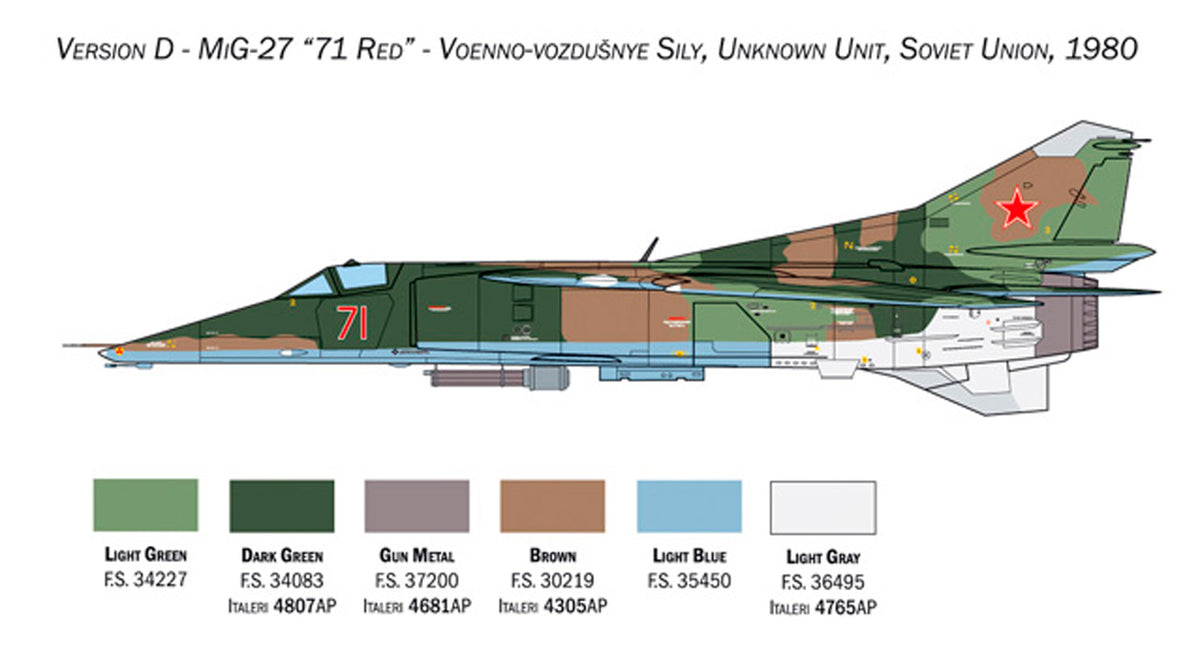 Italeri 1:48 MiG-27/MiG-23BN Flogger - Modelfly