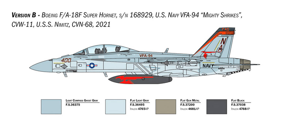Italeri 1:48 F/A-18F Super Hornet U.S. Navy Special Colors - Modelfly