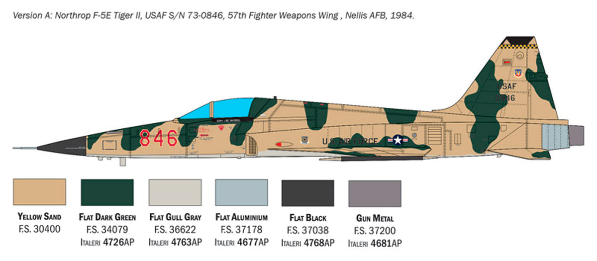 Italeri 1:48 F-5E Tiger II - Modelfly