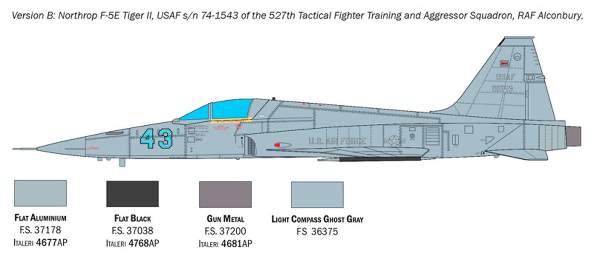 Italeri 1:48 F-5E Tiger II - Modelfly