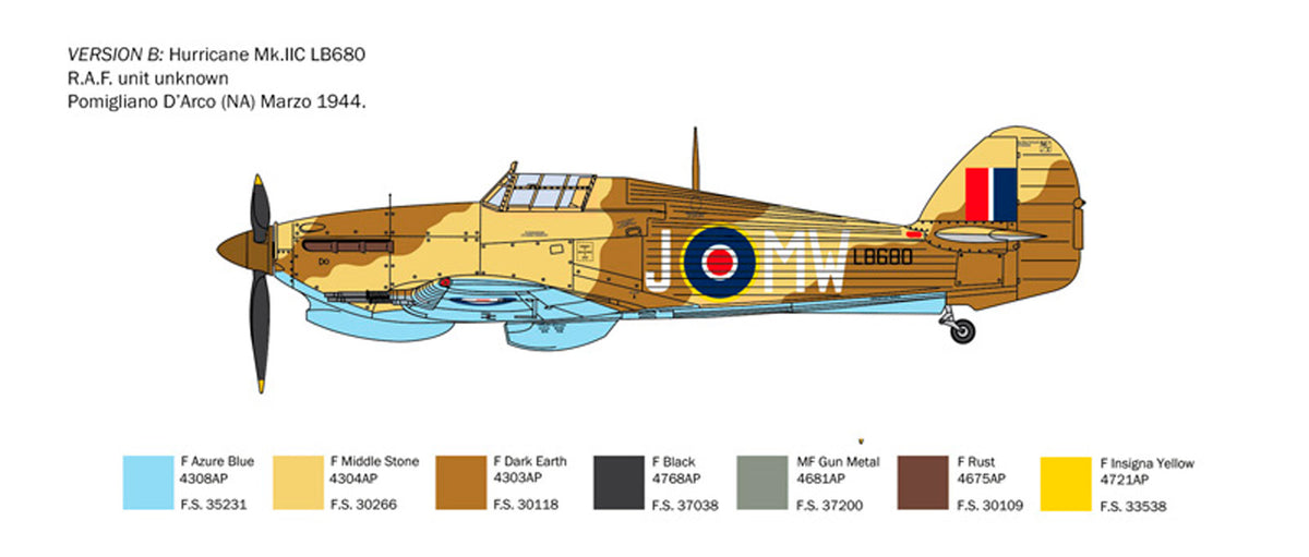 Italeri 1:48 Hurricane Mk. IIC - Modelfly