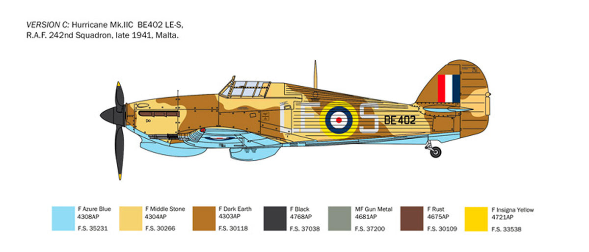 Italeri 1:48 Hurricane Mk. IIC - Modelfly