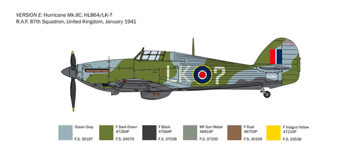 Italeri 1:48 Hurricane Mk. IIC - Modelfly