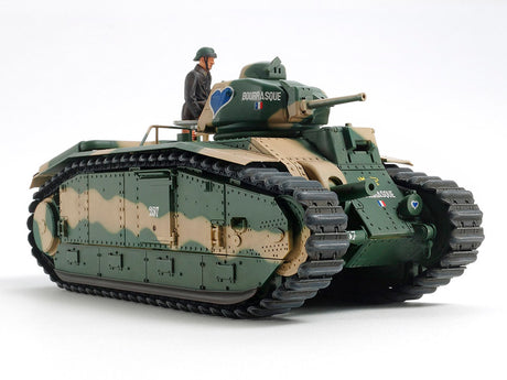 Tamiya French battle tank B1 bis - Modelkampvogn