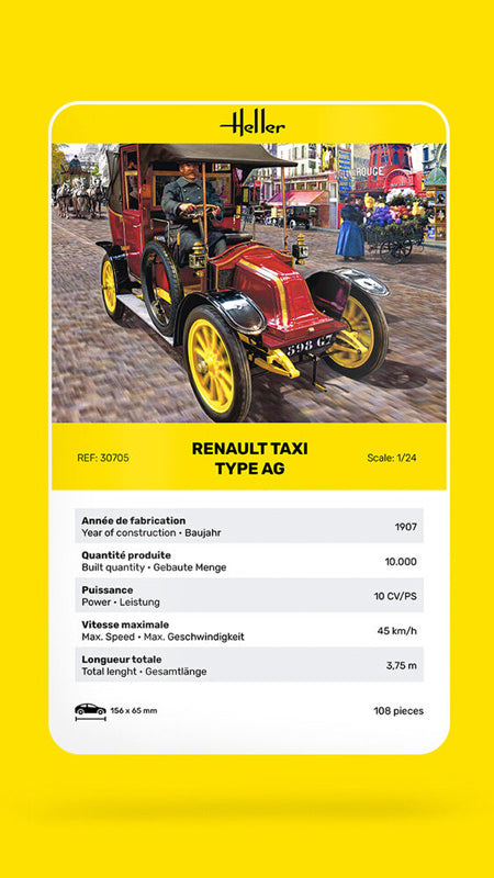 Heller Renault Taxi type AG - Modelbil 1:24