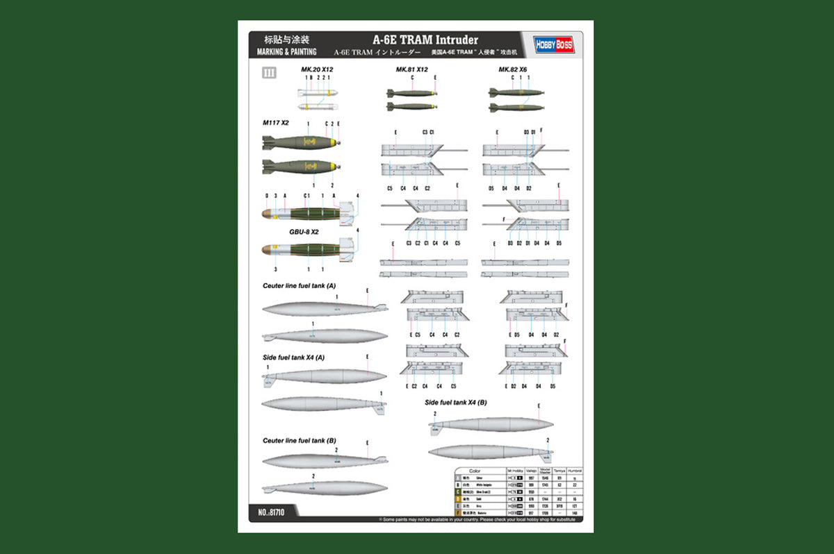 Hobby Boss A-6E TRAM Intruder 1:48 modelfly