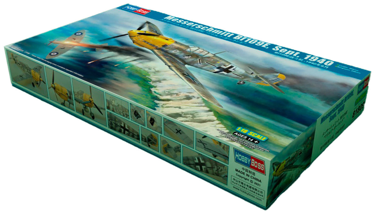 Hobby Boss Messerschmitt Bf109E, Sept, 1940 1:18 modelfly