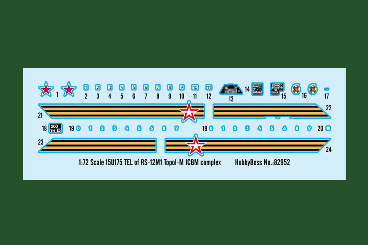 Hobby Boss 15U175 TEL of RS-12M1 Topol-M ICBM 1:72