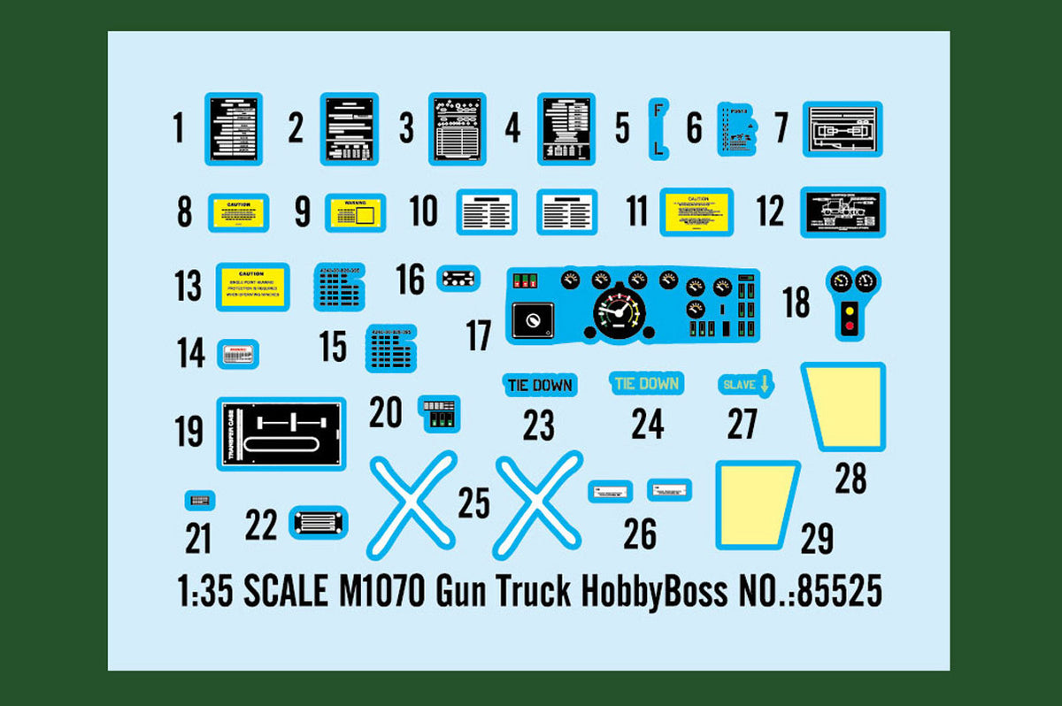 Hobby Boss M1070 Gun Truck 1:35 modellastbil