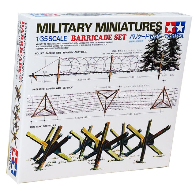 Tamiya pigtrådsbarrikade sæt
