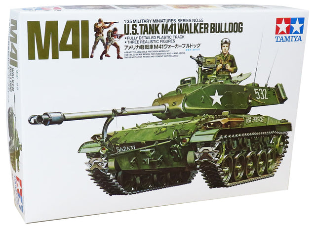 Tamiya US tank M41 walker bulldog - Modelkampvogn