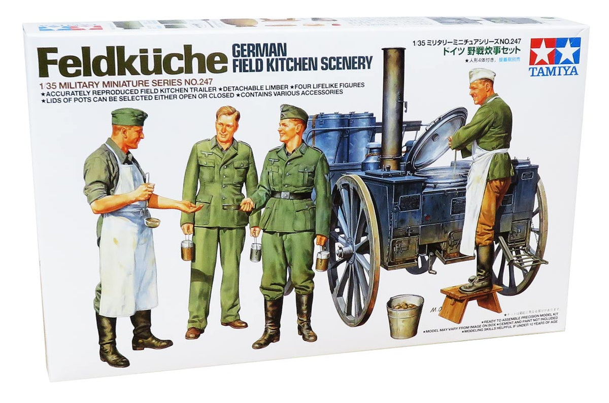 Tamiya German Field Kitchen Scenery - Modelfigurer