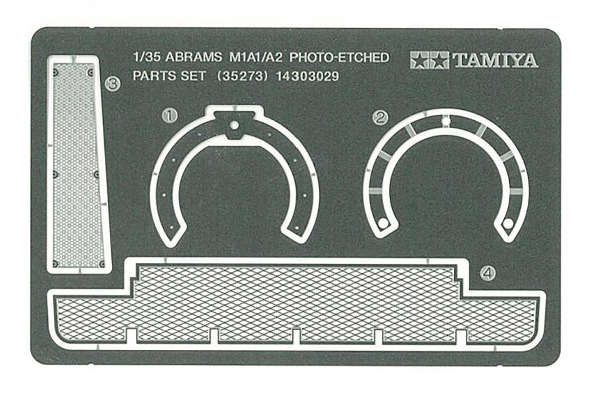 Tamiya metal tilbehørssæt til U.S M1A1 / A2 Abrams tank - Tilbehør 1:35