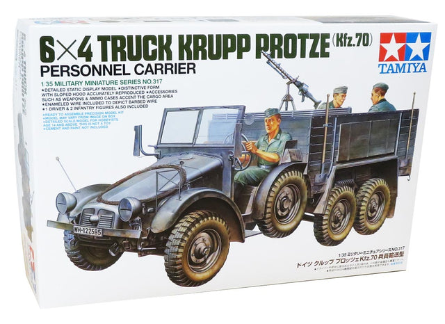 Tamiya 6 x 4 truck krupp protze Kfz.70 - Modelbil