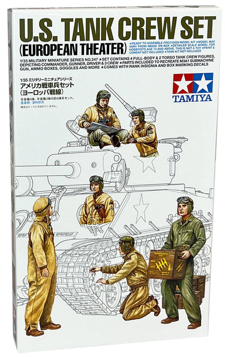 Tamiya WWII U.S. Tank Crew sæt modelfigur