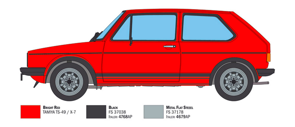 Italeri 1:24 VW Golf GTI 1976/78 - Modelbil