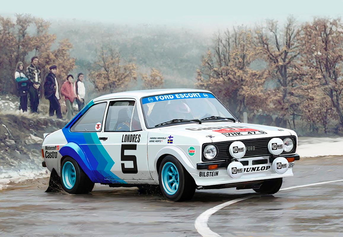 Italeri Ford Escort RS1800 Mk.II rally - 1:24