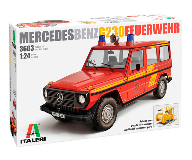 Italeri 1:24 Mercedes Benz G230 Feuerwehr - Modelbil