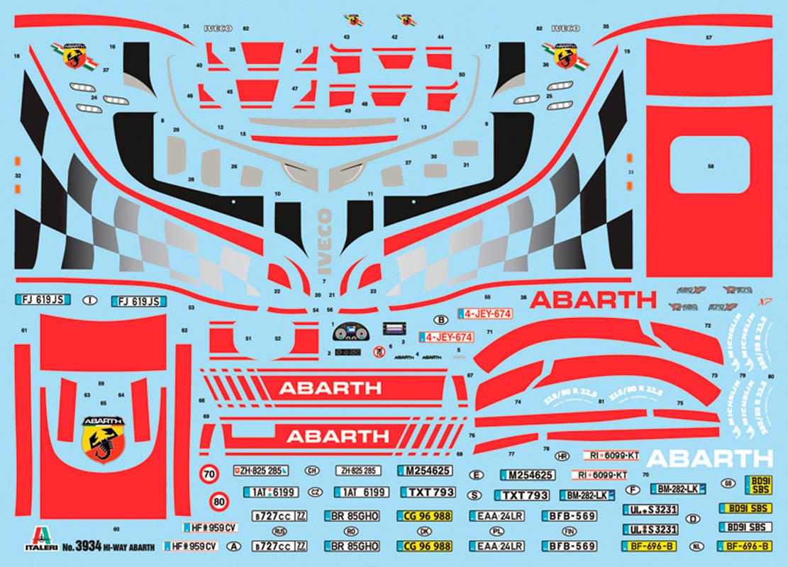 Italeri Iveco E5 Hi-Way Abarth - 1:24