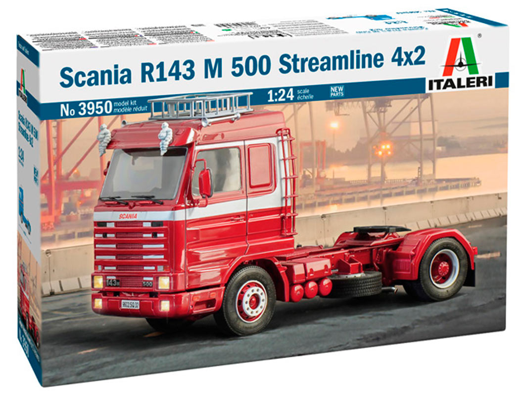 Italeri 1:24 Scania R143 M 500 Streamline 4x2 - Modellastbil