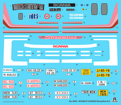 Italeri 1:24 Scania R143 M 500 Streamline 4x2 - Modellastbil