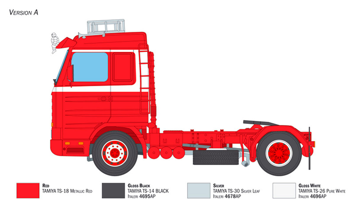 Italeri 1:24 Scania R143 M 500 Streamline 4x2 - Modellastbil