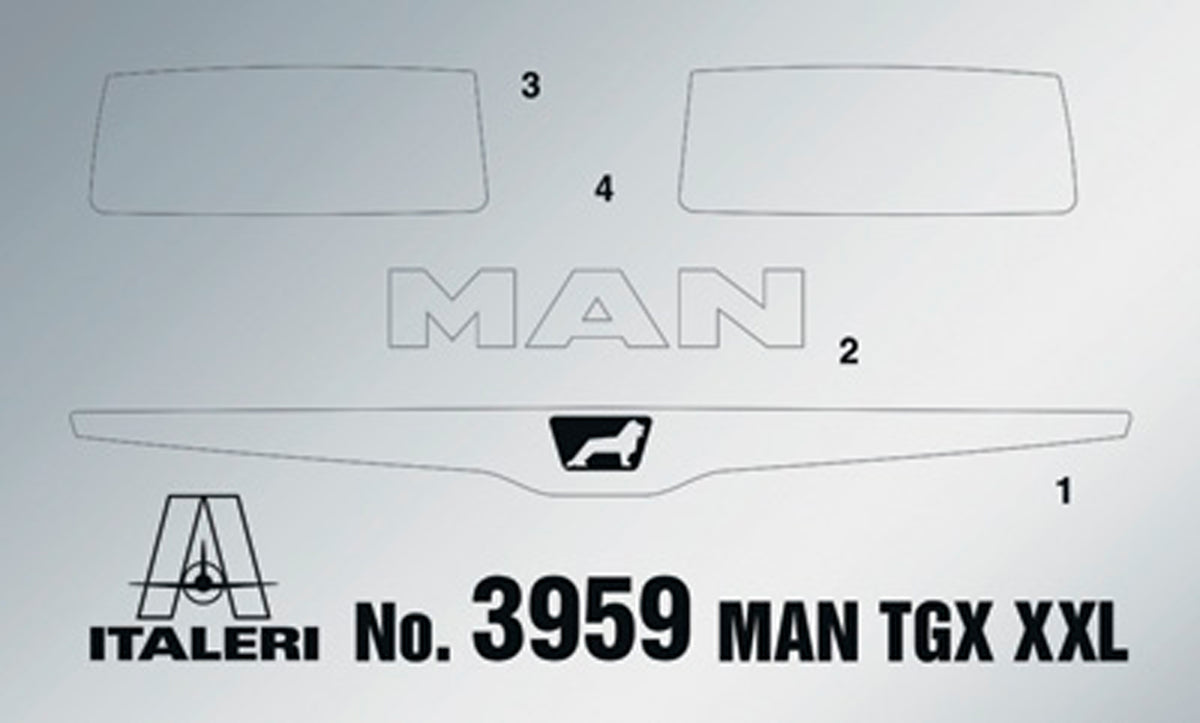 Italeri 1:24 MAN TGX 18.500 XXL Lion Pro Edition - Modellastbil