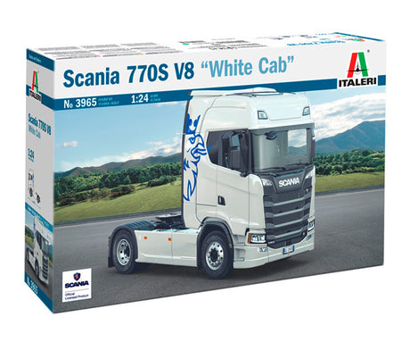 Italeri 1:24 Scania 770 S V8 White Cab - Modellastbil